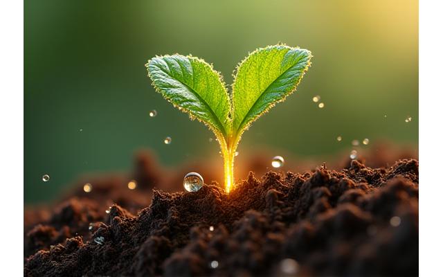 植物幹細胞をイメージさせる画像